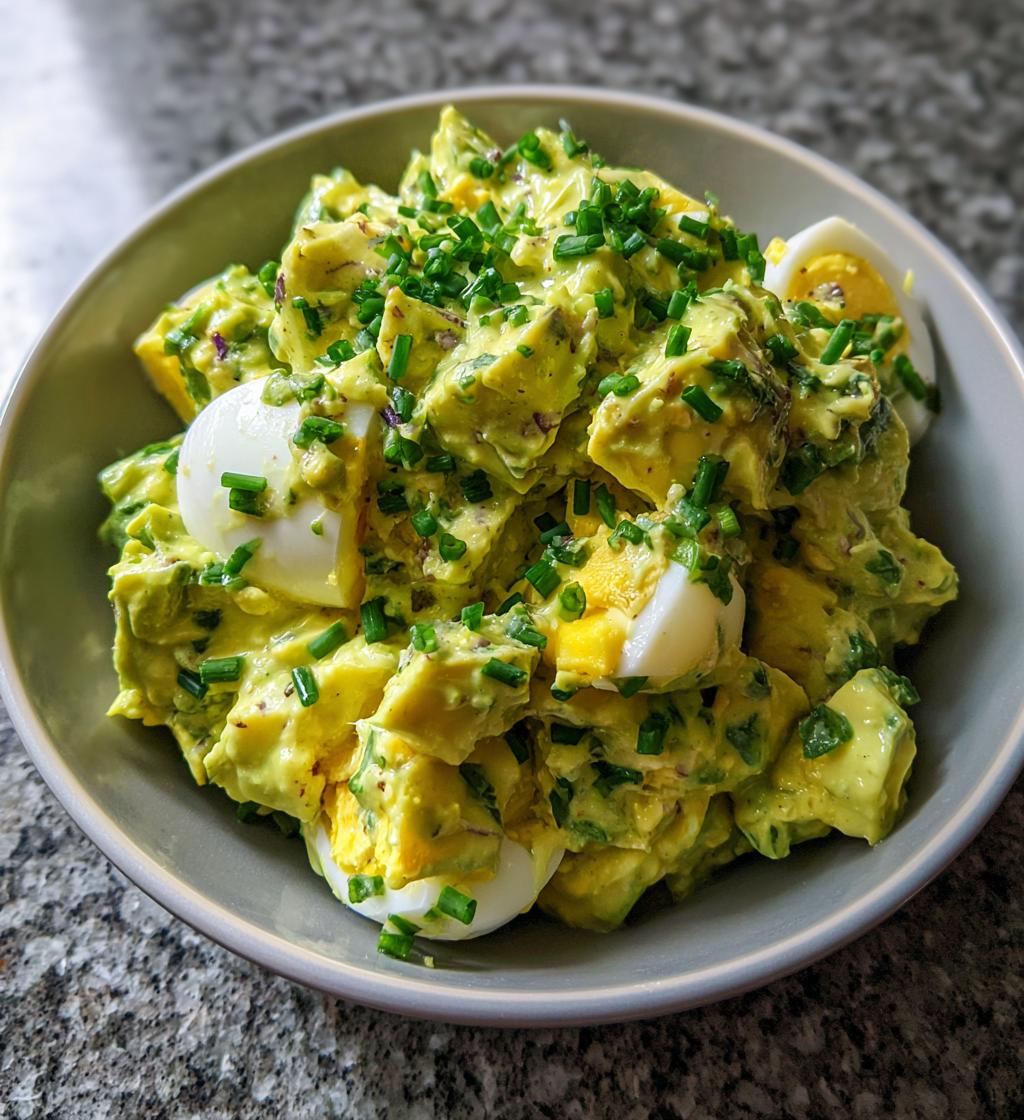 creamy avocado egg salad - detail 1