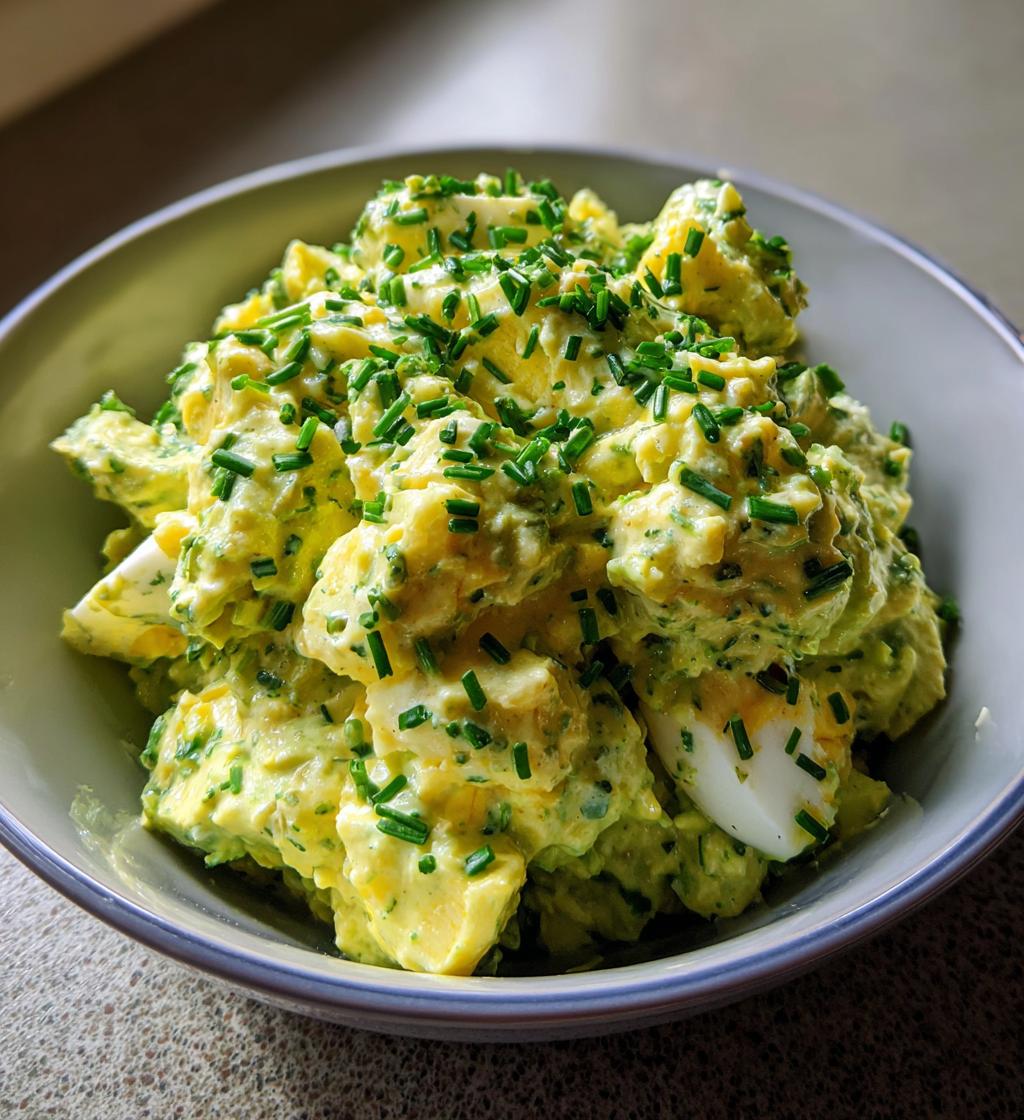 creamy avocado egg salad