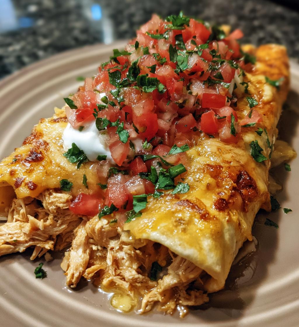 creamy chilli chicken enchiladas - detail 1