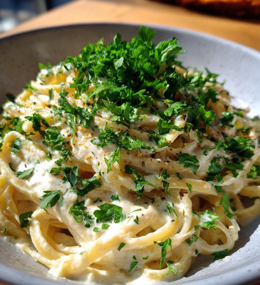creamy hummus pasta - detail 1