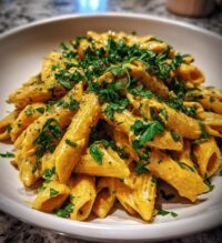 creamy hummus pasta