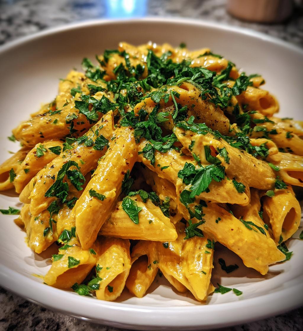 creamy hummus pasta