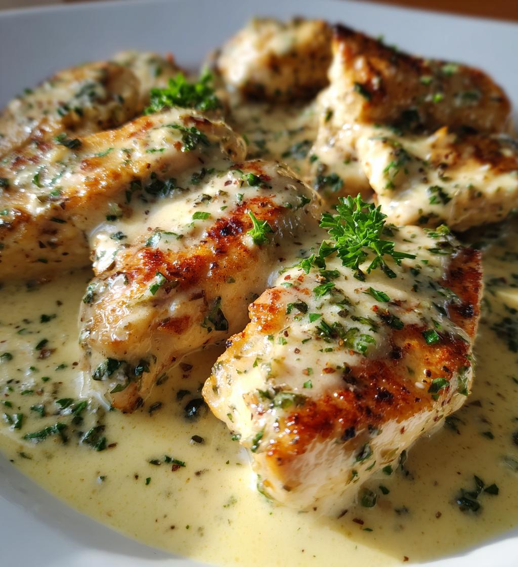creamy lemon chicken - detail 1