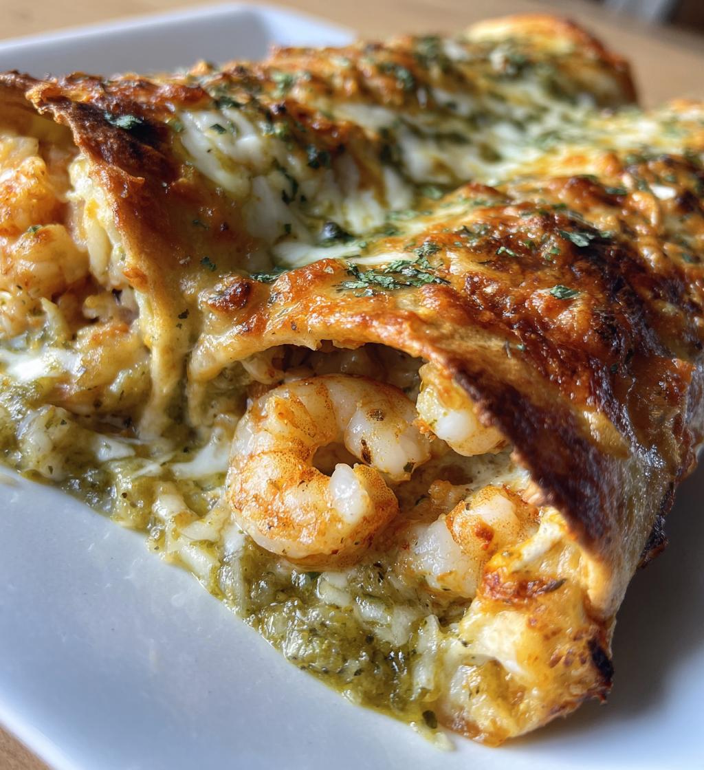 creamy shrimp enchiladas