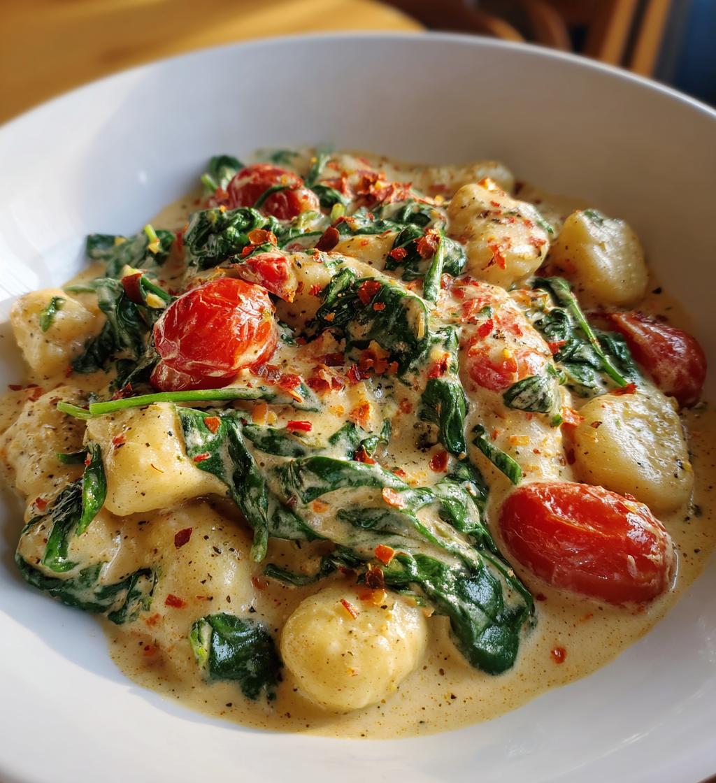 creamy tuscan marry me gnocchi