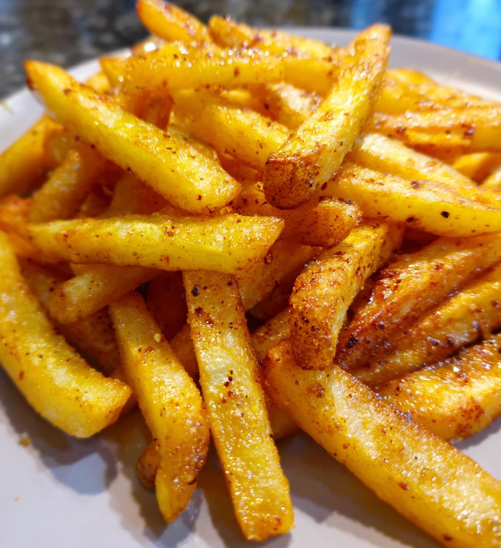 crispy air fryer seasoned french fries