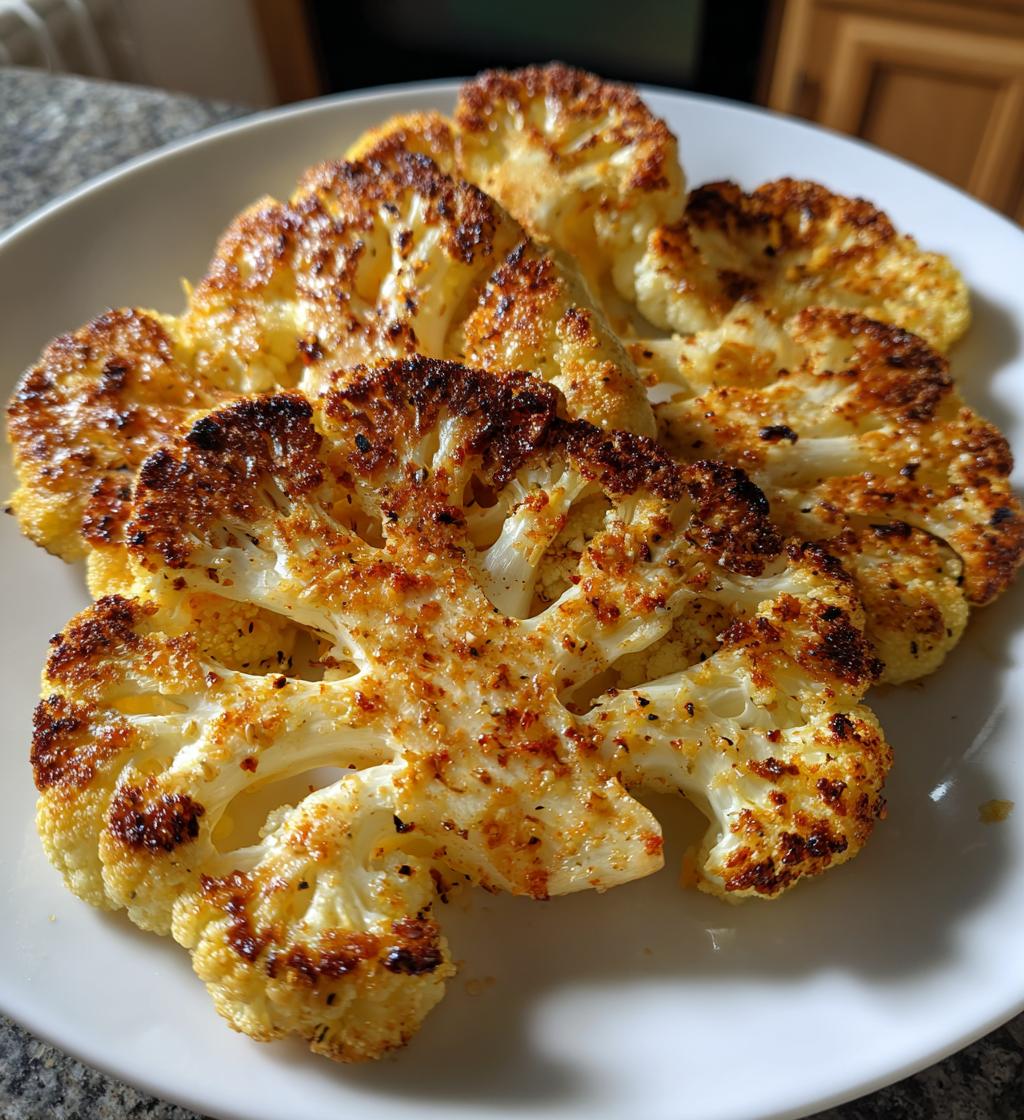 crispy baked cauliflower steaks