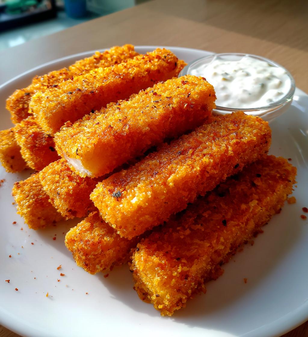 crispy baked fish sticks - detail 1