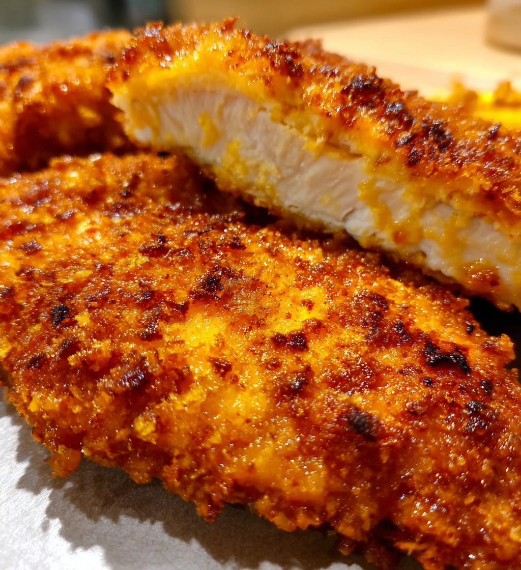 crispy cheddar chicken - detail 1