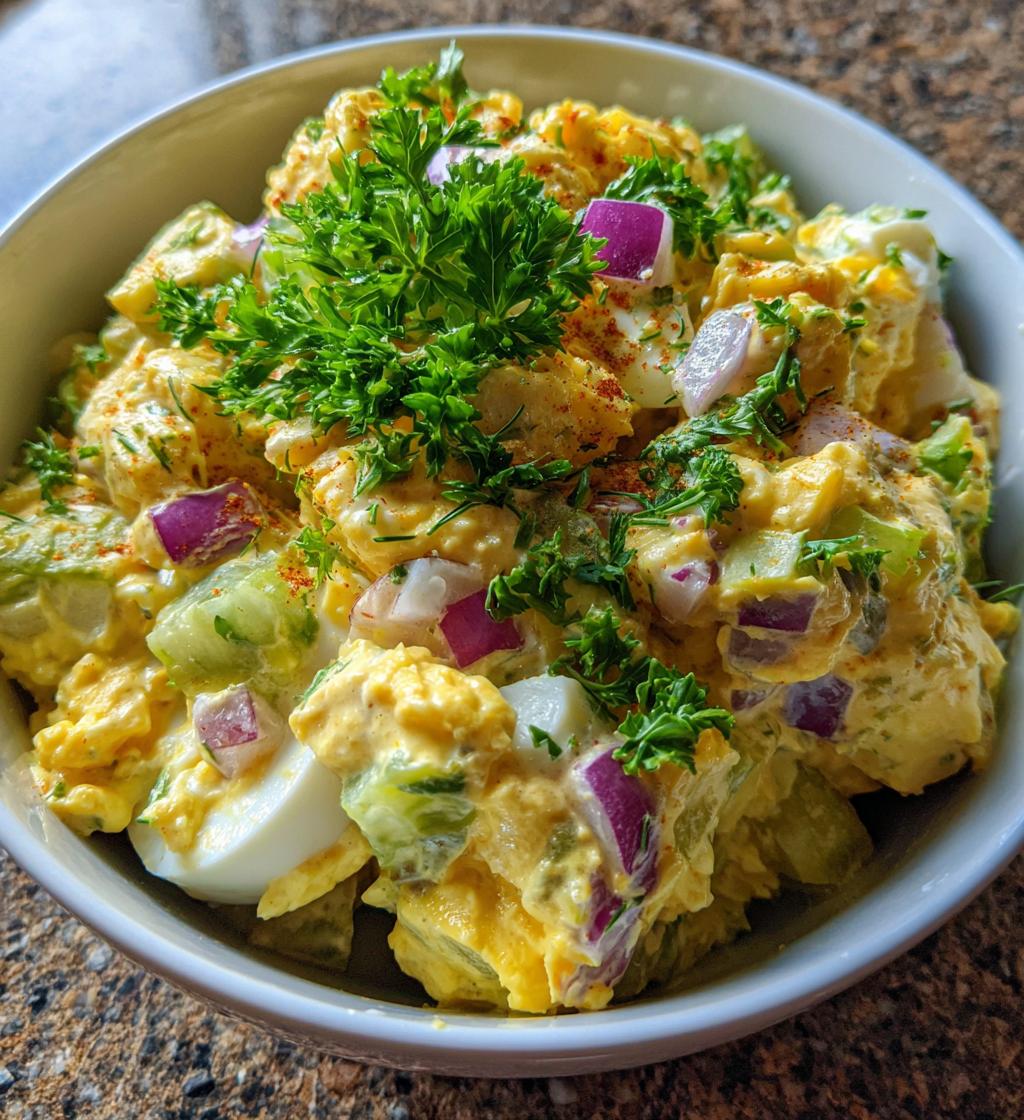 crispy egg salad - detail 1