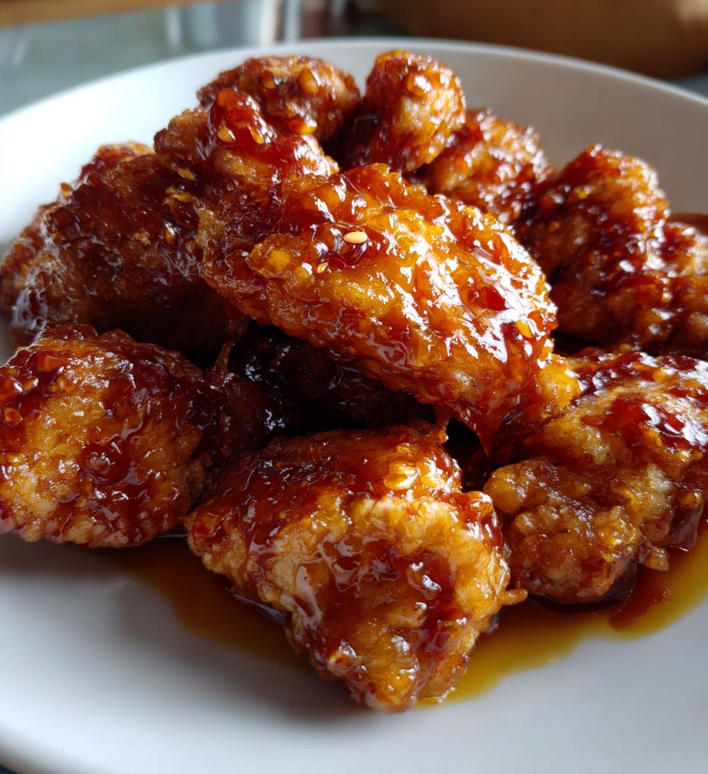 crispy honey chicken - detail 1
