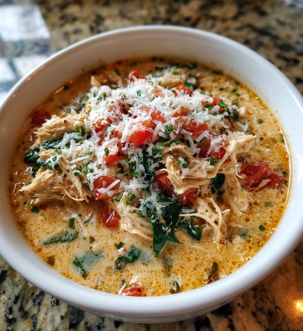 crock pot creamy chicken parmesan soup