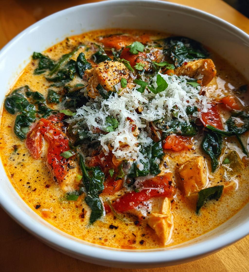 crock pot creamy chicken parmesan soup