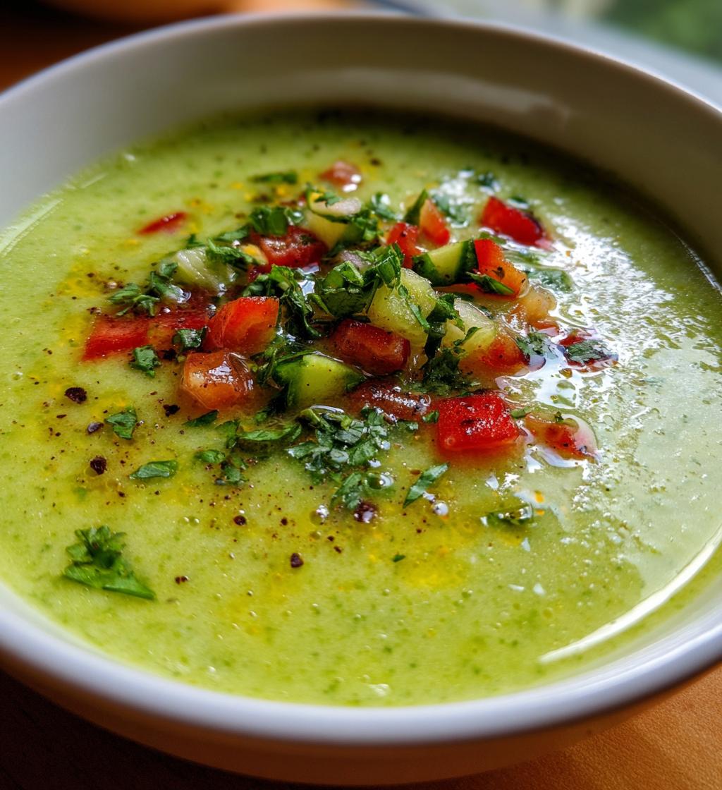 cucumber gazpacho - detail 1