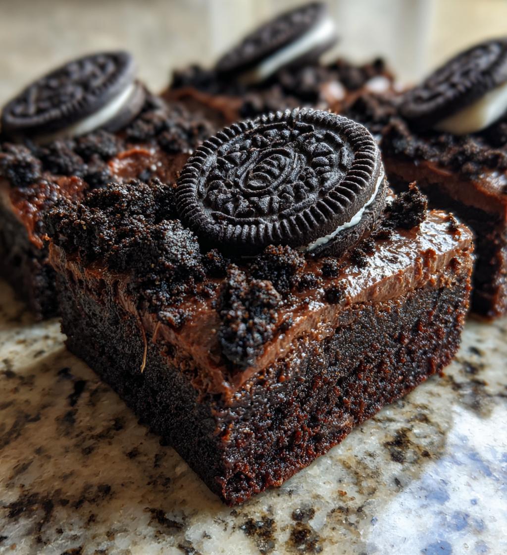 decadent oreo brownies
