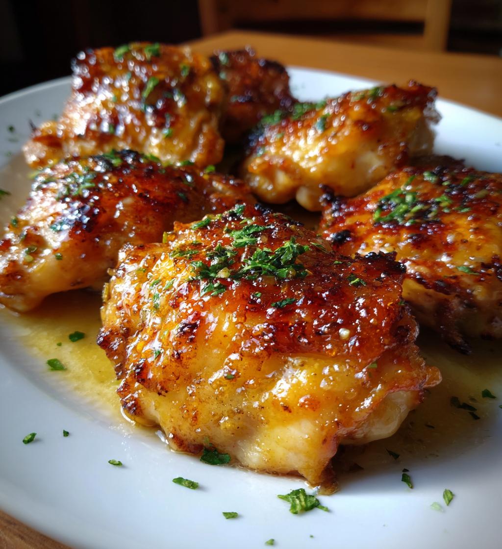 delicious honey mustard chicken thighs recipe