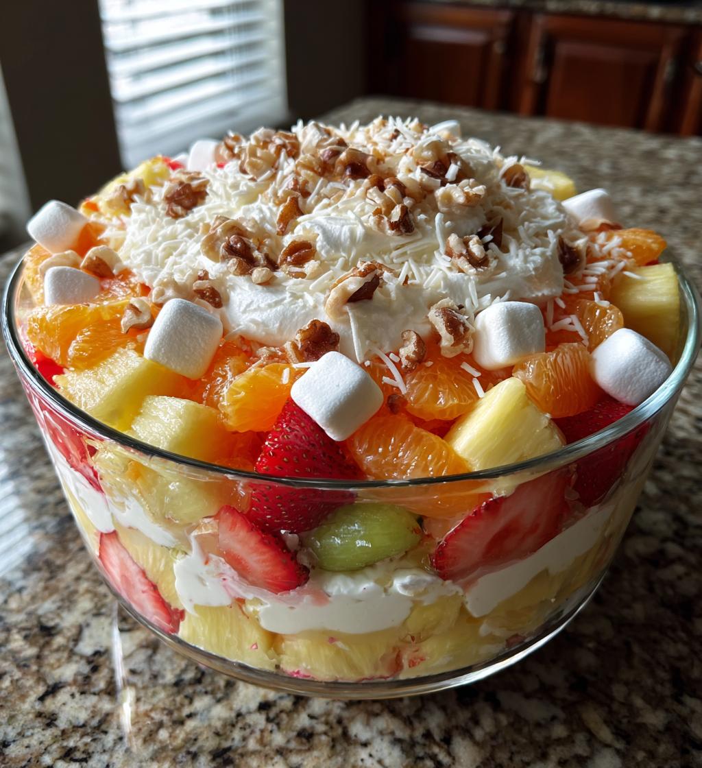 easter fruit fluff salad