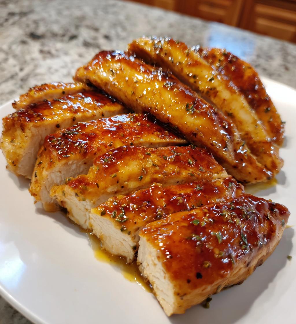 easy baked honey dijon chicken - detail 1