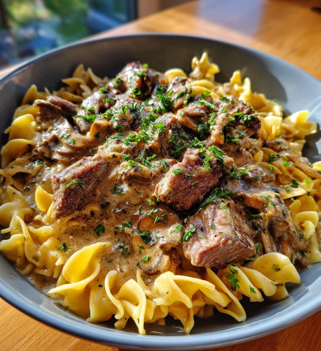 easy beef stroganoff