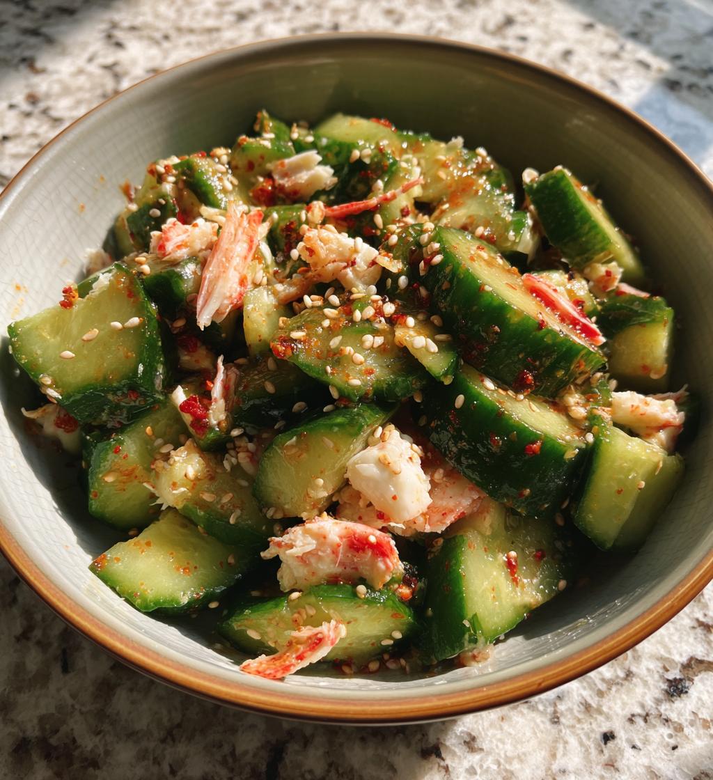 easy california roll cucumber salad