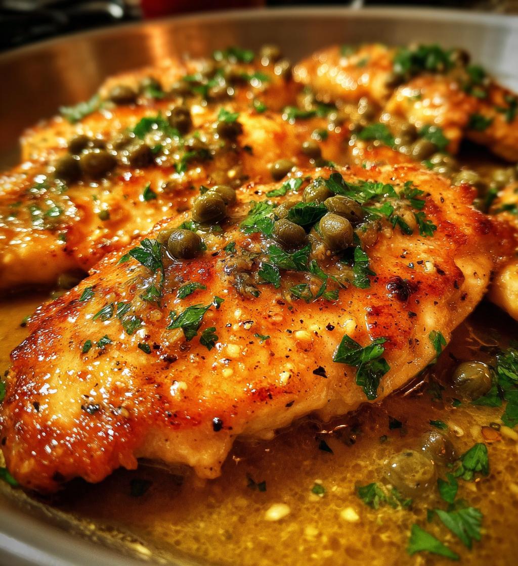 easy chicken piccata - detail 1