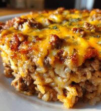 easy french onion beef and rice casserole recipe