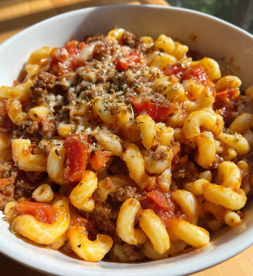 easy homemade beefaroni - detail 1