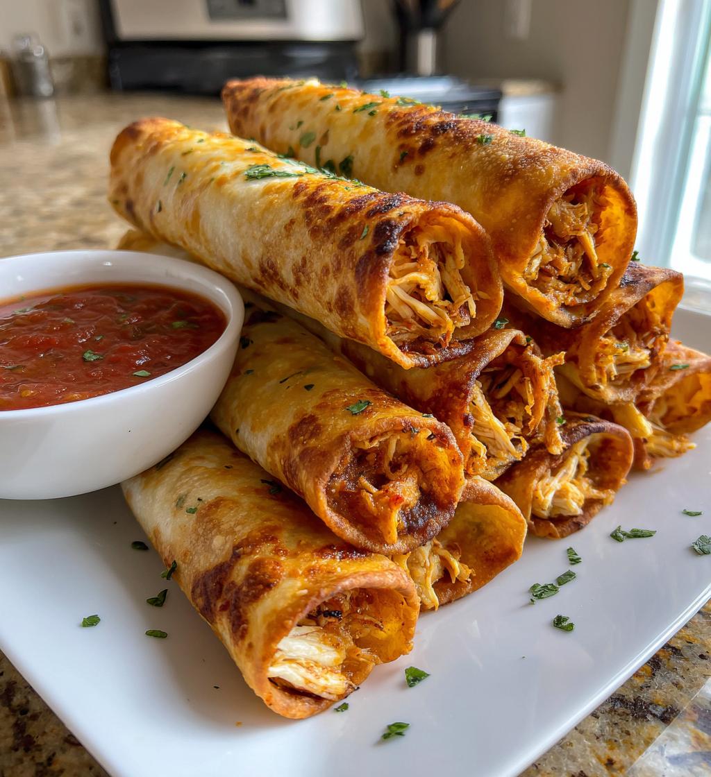 easy homemade chicken taquitos - detail 1