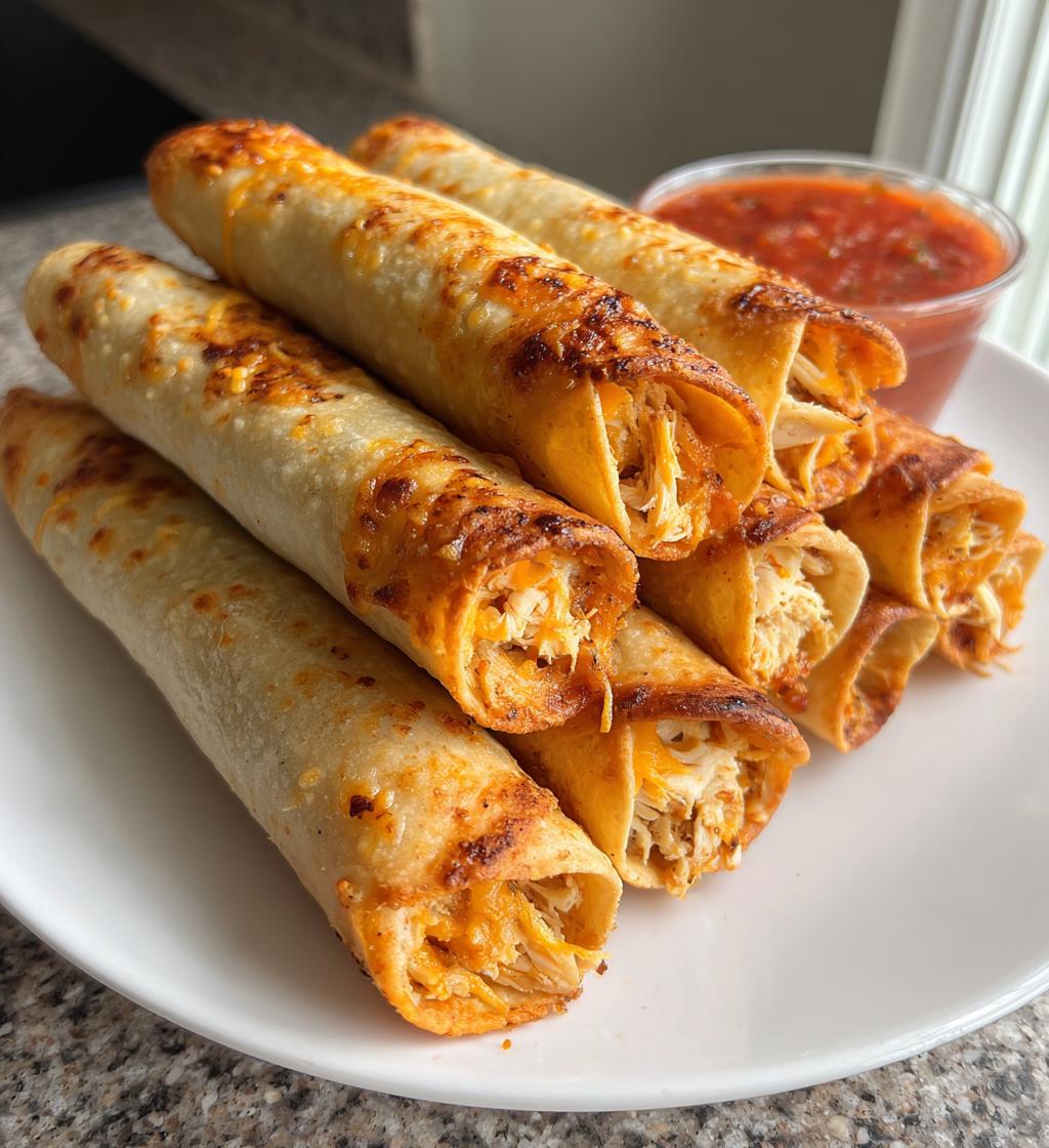 easy homemade chicken taquitos