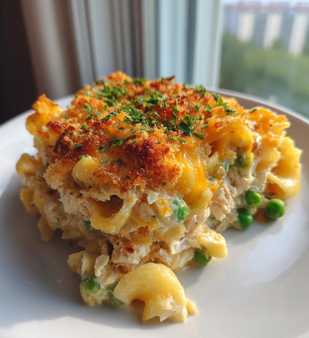 easy tuna noodle casserole with cream cheese