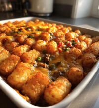 easy weeknight tater tot casserole