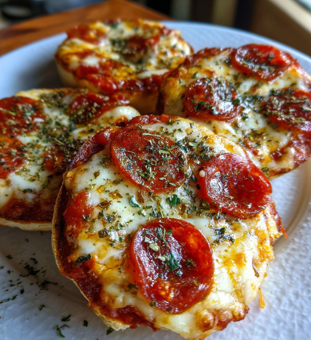 english muffin pizzas - detail 1