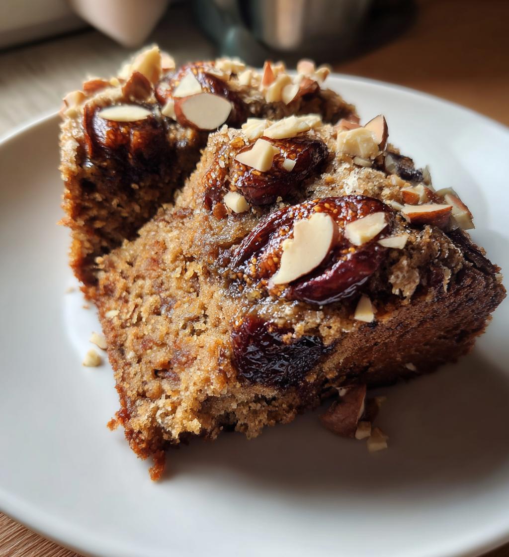 fig almond date cake - detail 1