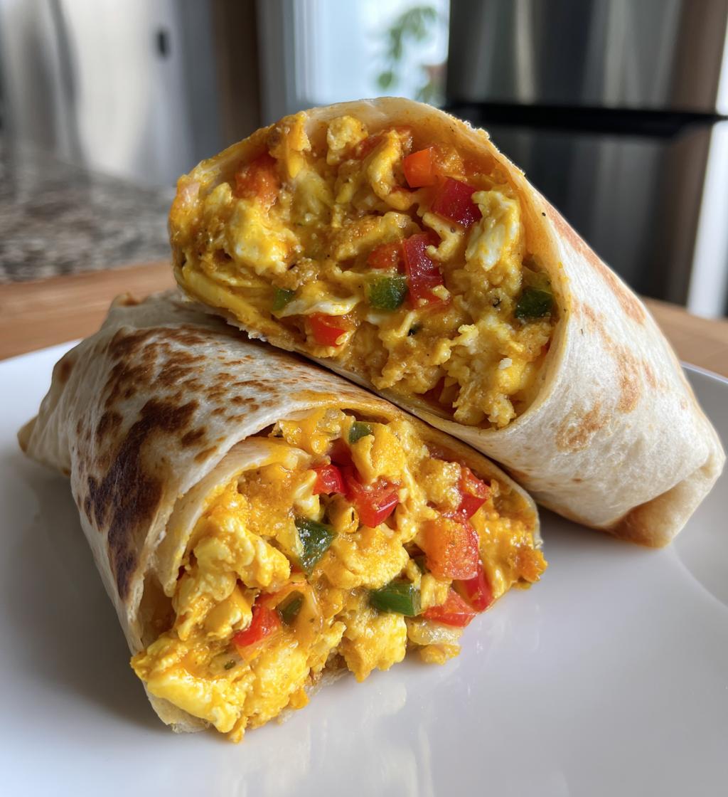 freezer breakfast burritos - detail 1