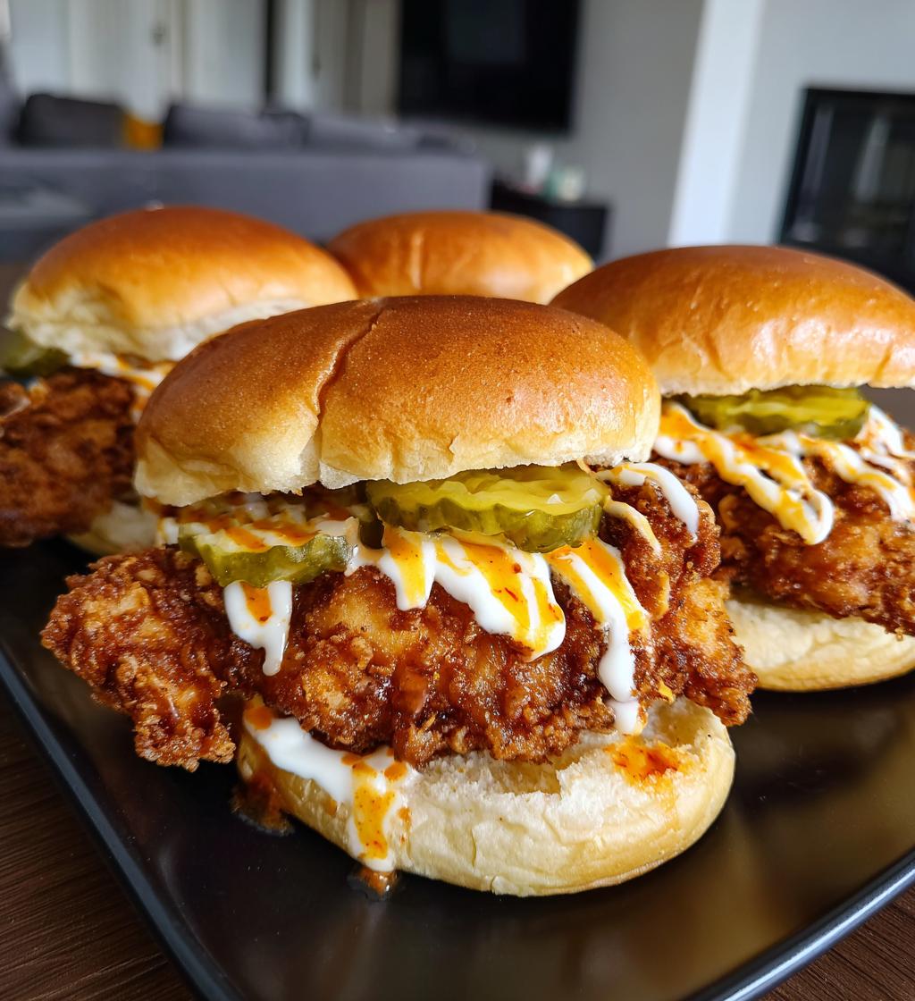 fried chicken sliders - detail 1