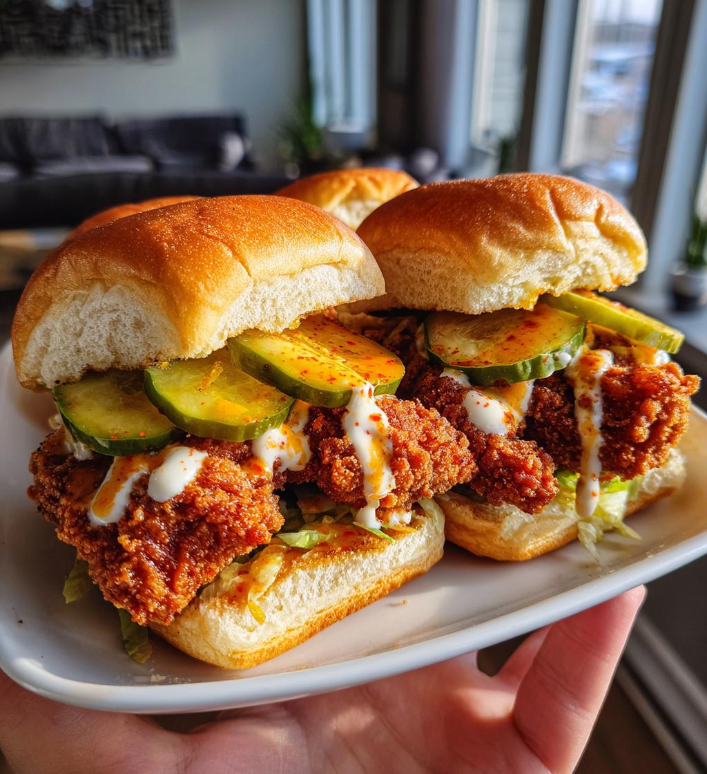 fried chicken sliders