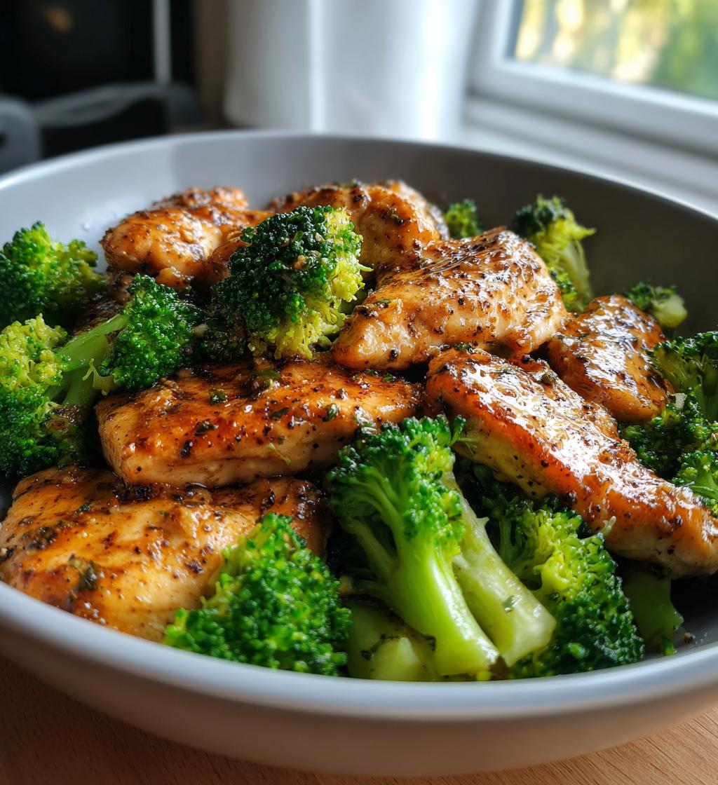 garlic butter chicken broccoli - detail 1