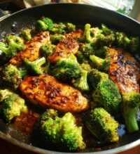 garlic butter chicken broccoli