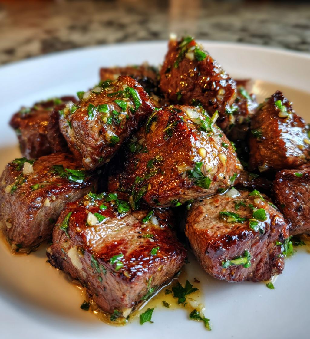 garlic butter steak bites a flavorful and juicy delight - detail 1