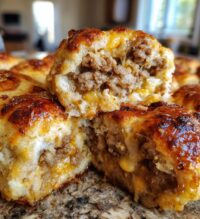 garlic parmesan cheeseburger bombs