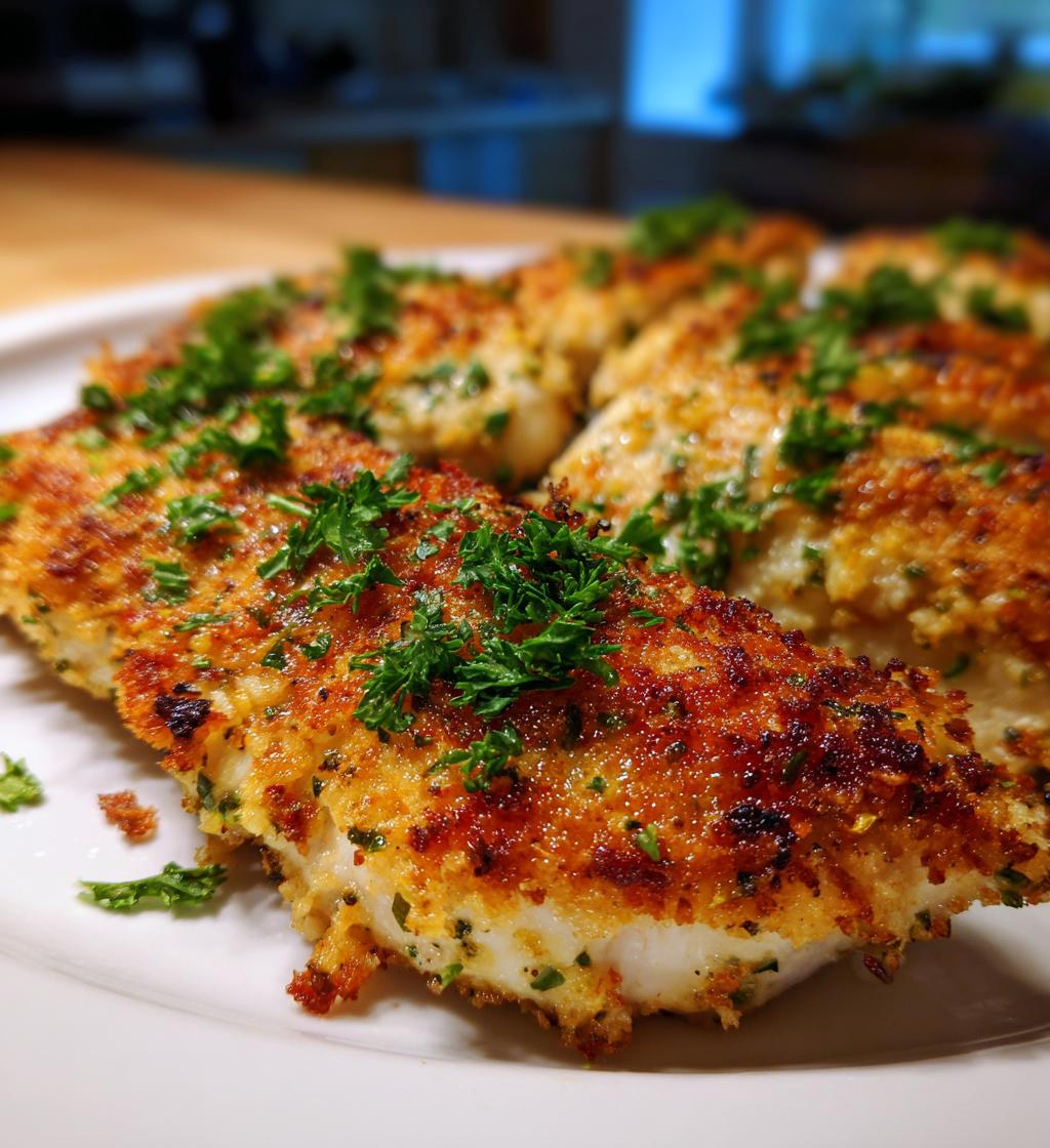 garlic parmesan chicken bake - detail 1