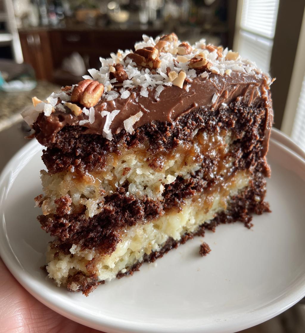 german chocolate poke cake 2 - detail 1