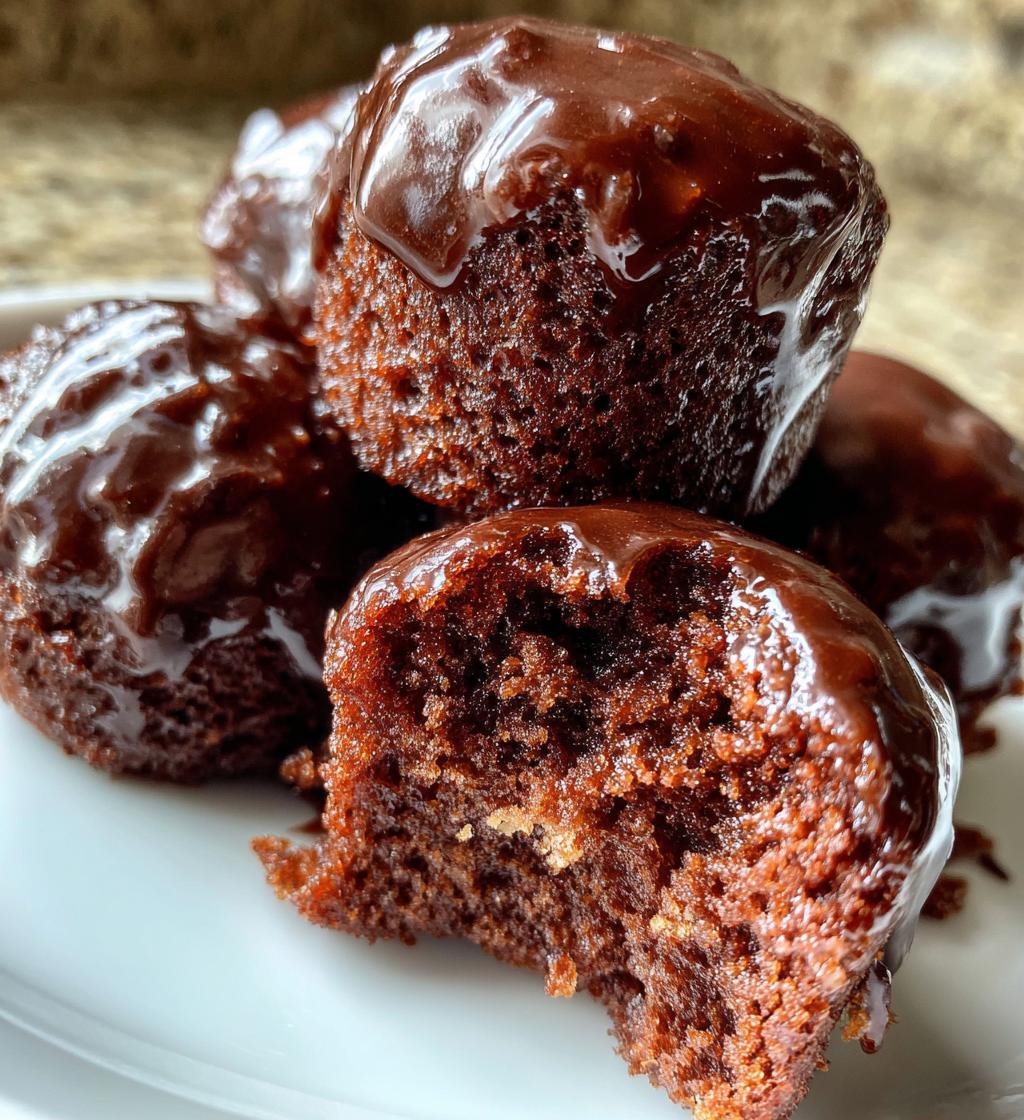 glazed chocolate donut holes