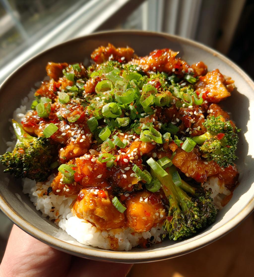 gochujang chicken bowl - detail 1