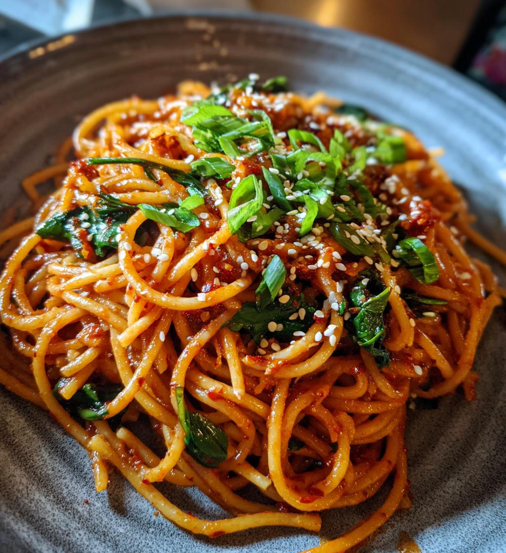 gochujang pasta recipe - detail 1