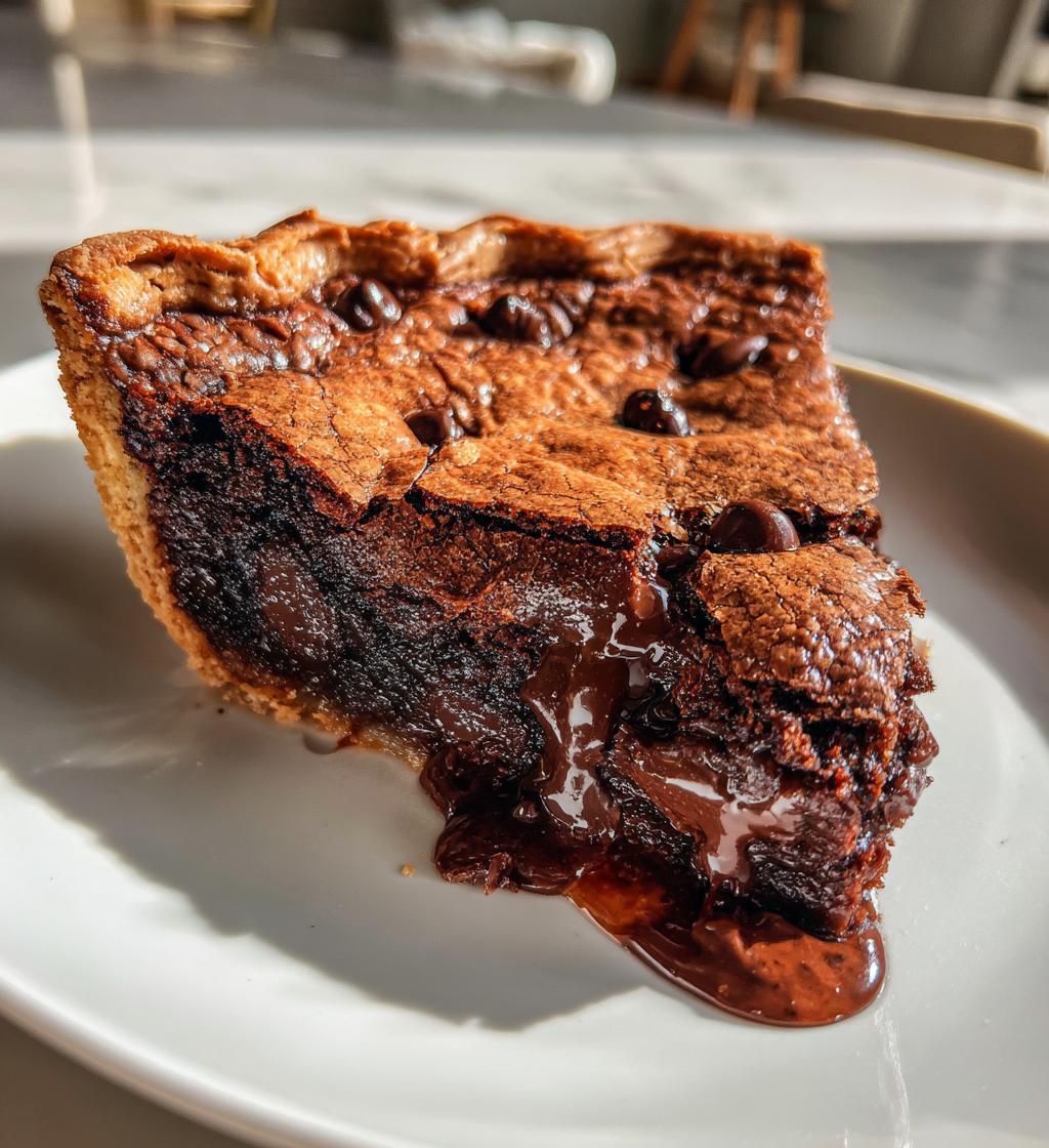 gooey brownie pie - detail 1