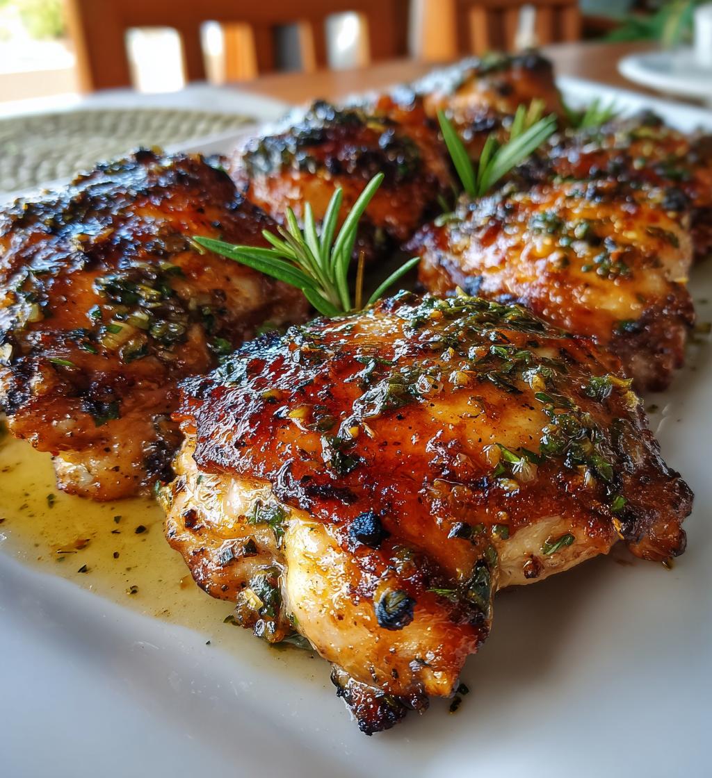 grilled chicken thighs