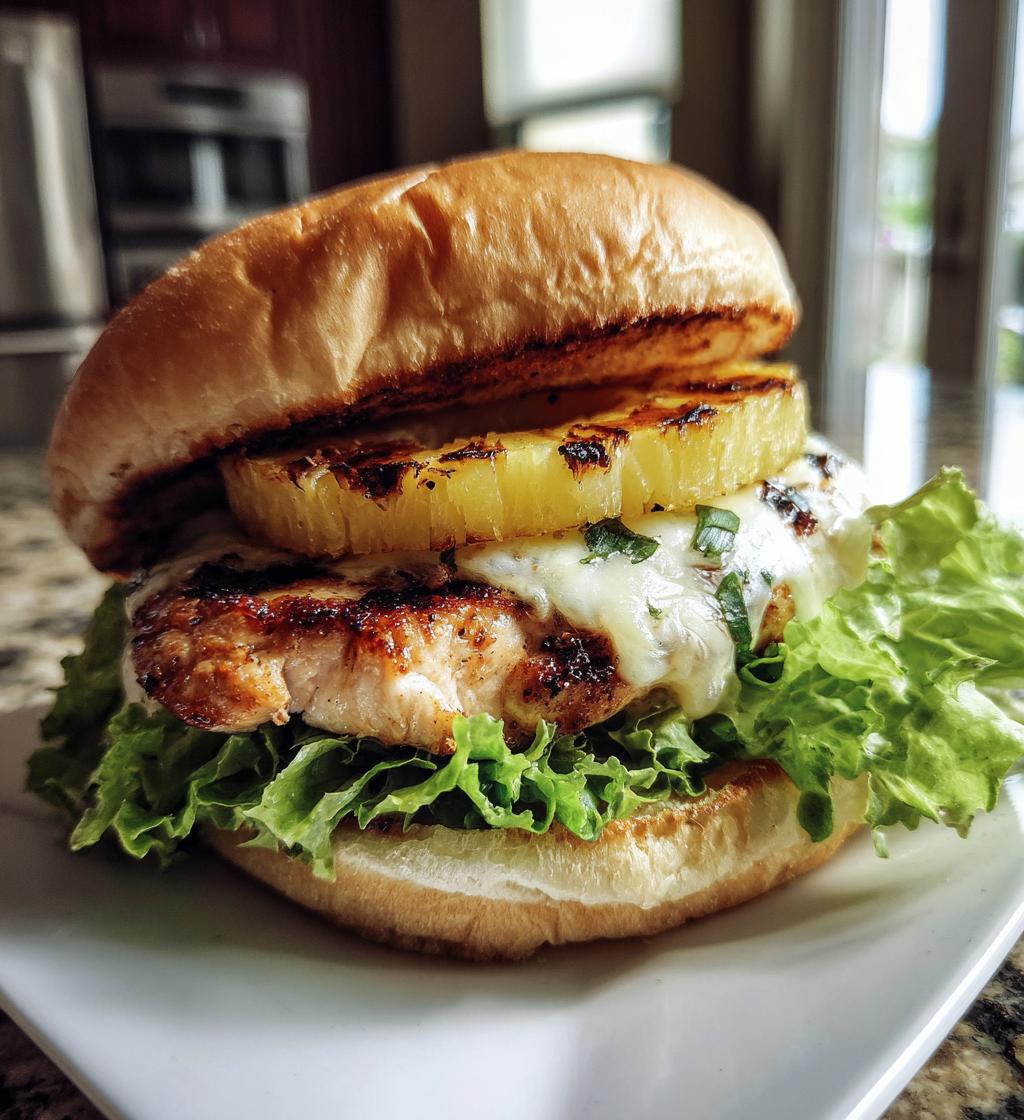 grilled hawaiian chicken sandwiches - detail 1