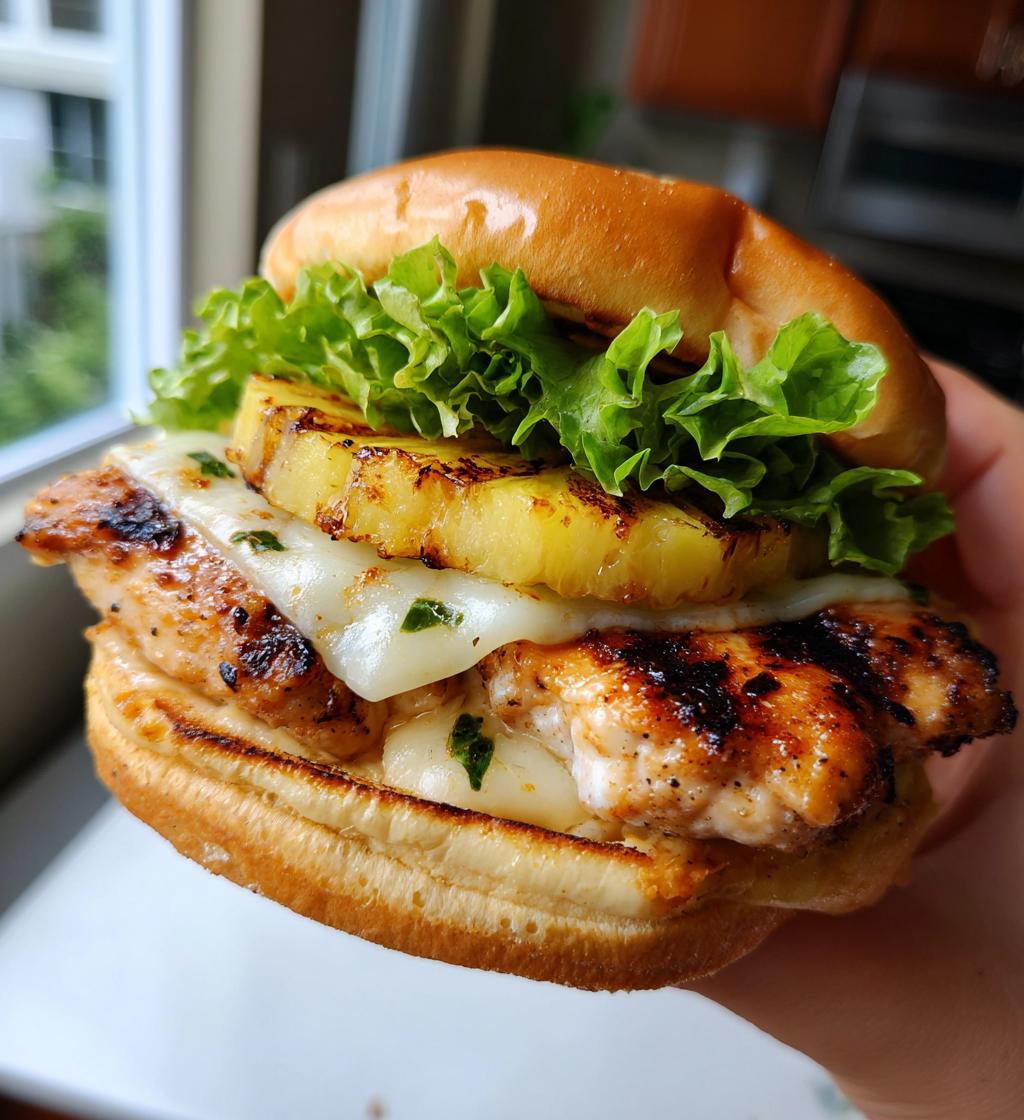 grilled hawaiian chicken sandwiches