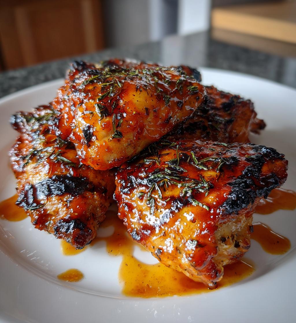 grilled honey buffalo chicken thighs
